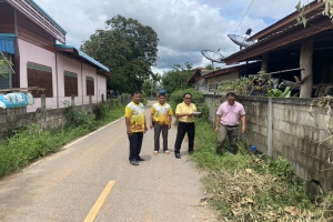 ออกติดตามตรวจสอบแผนงานในโครงการภายในเขตเทศบาลตำบลกลางใหญ่ งานที่กำลังก่อสร้างงานร้องทุกข์ร้องเรียน ณ พื้นที่ตำบลใหญ่ อำเภอบ้านผือ จังหวัดอุดรธานี